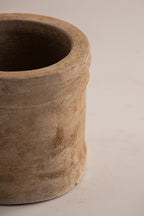 Matero Mini de Concreto con Acabado de Barro de 8cms de Diámetro