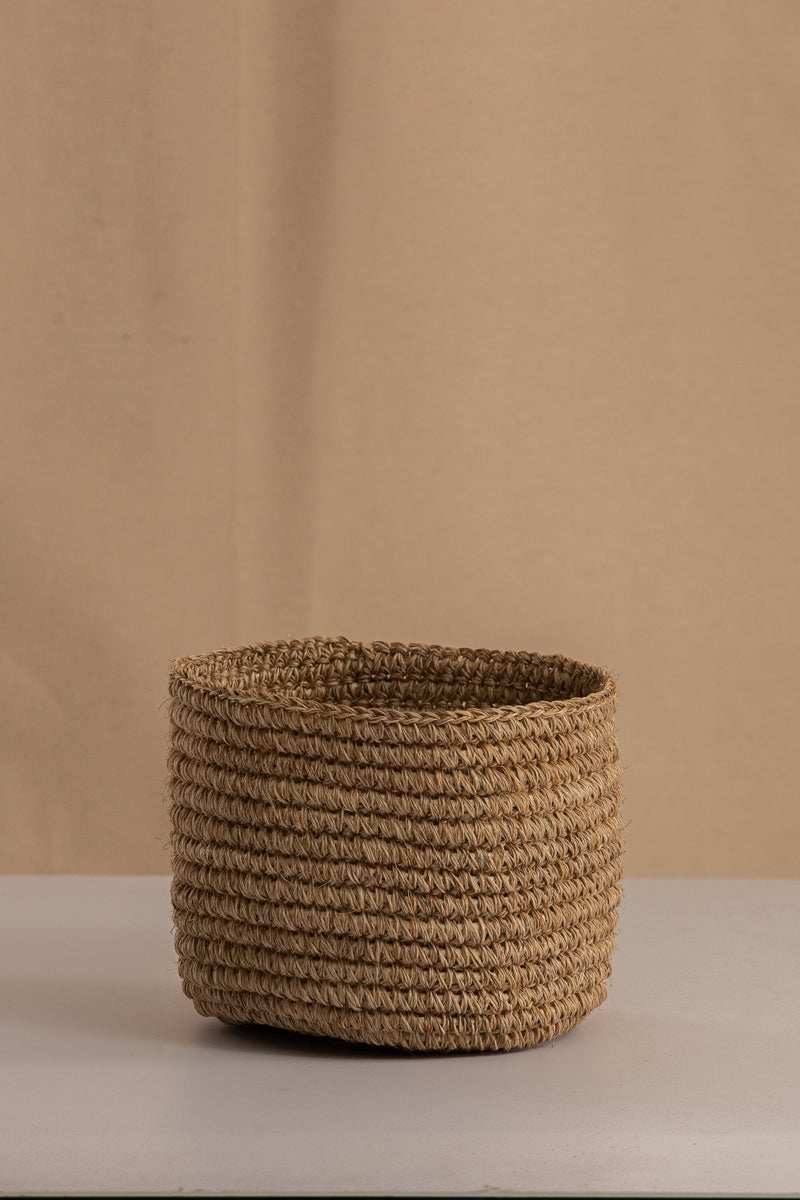 Canasto Fique 15cms de Diámetro - Casa Flora Vivarium