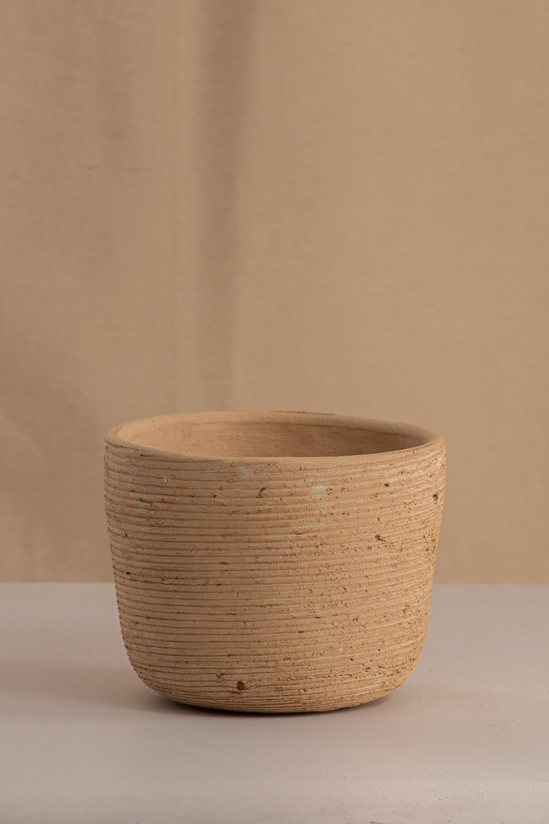 Matero Barro Blanco 15cms de Diámetro